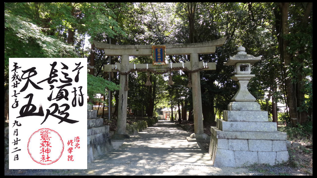 素盞嗚尊の御神号～鷺森神社の御朱印