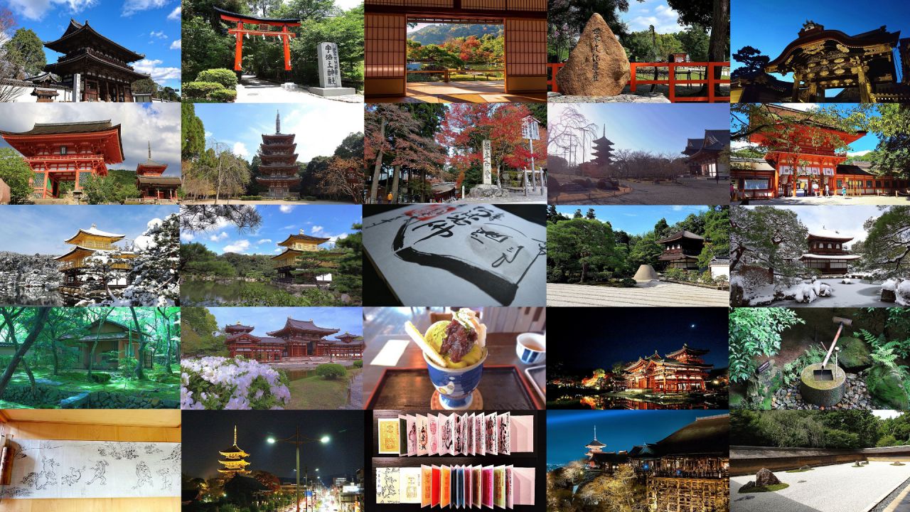 京都の世界遺産｢古都京都の文化財｣全17構成資産の風景&御朱印